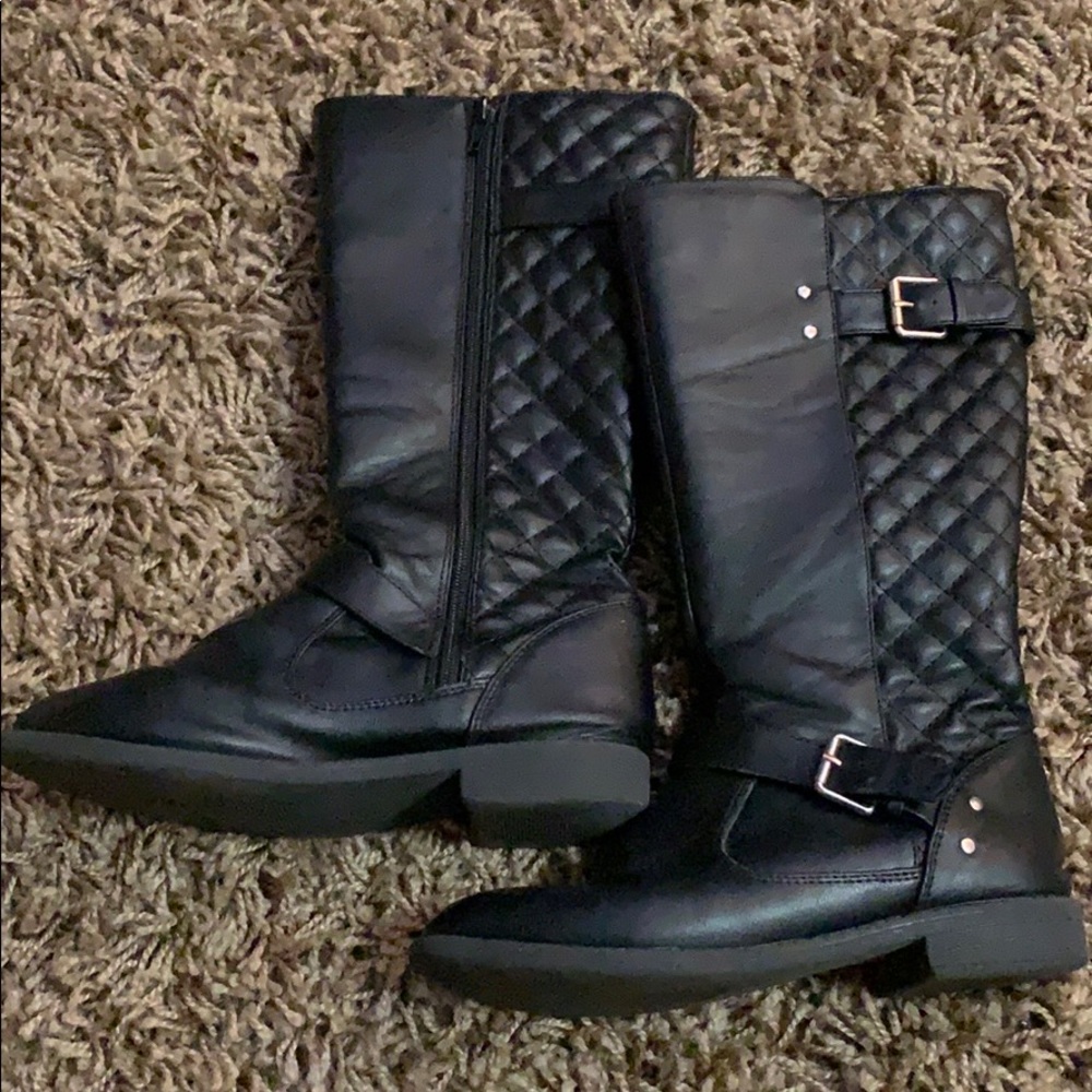 Black Tall Boots for Kids